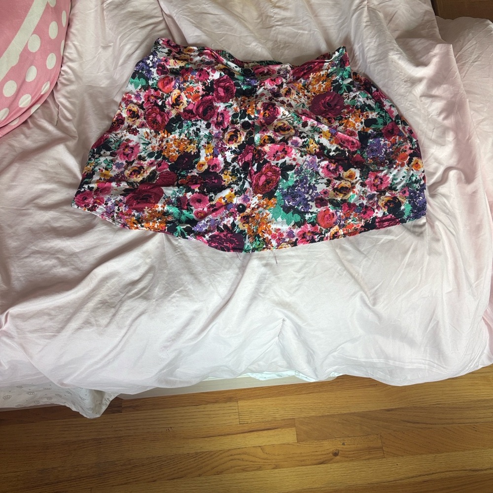 Floral Mini Skirt